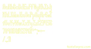LucidTypeBOutlineBrk font – Yellow Fonts