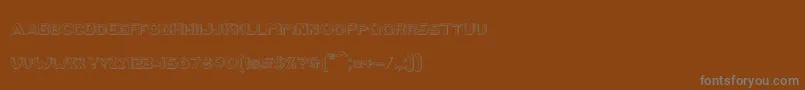 Шрифт RmTubewayChrome – серые шрифты на коричневом фоне