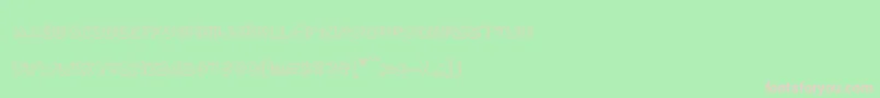 RmTubewayChrome Font – Pink Fonts on Green Background