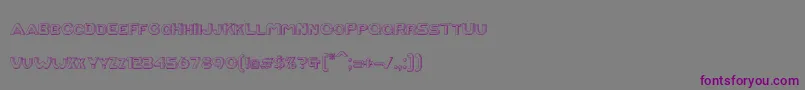 Шрифт RmTubewayChrome – фиолетовые шрифты на сером фоне