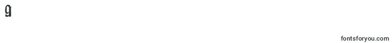 Czcionka PittoreskCondensed – czcionki cyfry 9