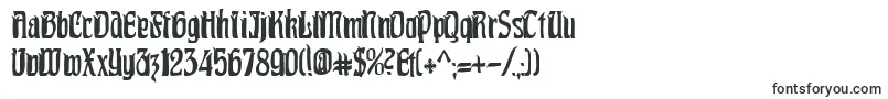 Шрифт PittoreskCondensed – узкие шрифты
