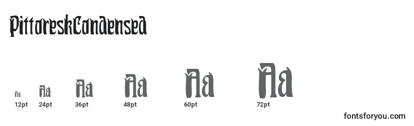 PittoreskCondensed Font Sizes