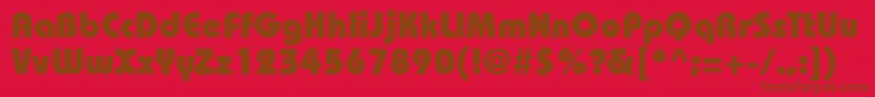 Bahamas ffy Font – Brown Fonts on Red Background