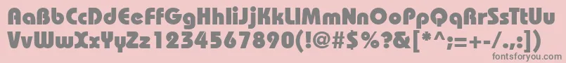 Шрифт Bahamas ffy – серые шрифты на розовом фоне