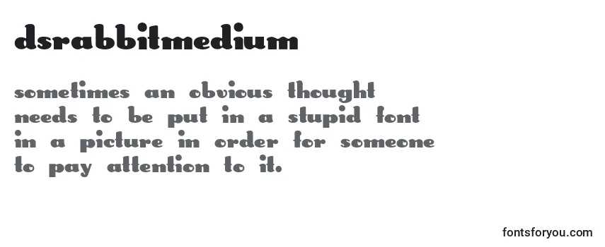 Dsrabbitmedium Font