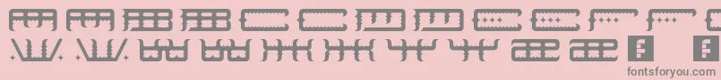 SpaceOdin Font – Gray Fonts on Pink Background