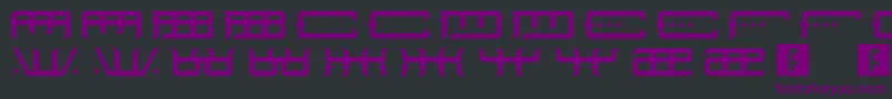SpaceOdin-fontti – violetit fontit mustalla taustalla