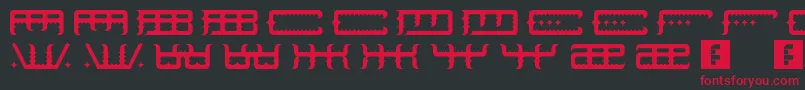 SpaceOdin Font – Red Fonts on Black Background