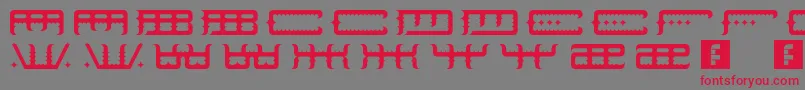 SpaceOdin Font – Red Fonts on Gray Background