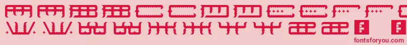 SpaceOdin Font – Red Fonts on Pink Background