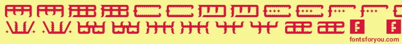 SpaceOdin Font – Red Fonts on Yellow Background