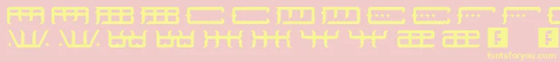 SpaceOdin Font – Yellow Fonts on Pink Background