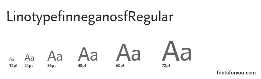 Размеры шрифта LinotypefinneganosfRegular