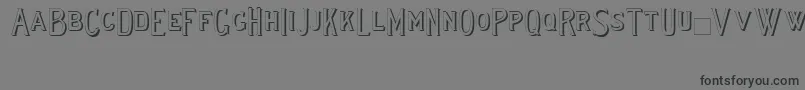 Lewishamshadowii Font – Black Fonts on Gray Background
