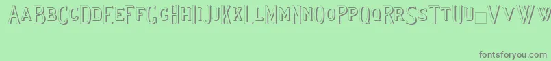 Lewishamshadowii Font – Gray Fonts on Green Background