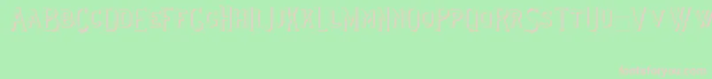 Lewishamshadowii Font – Pink Fonts on Green Background