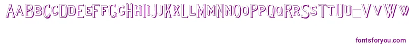 Lewishamshadowii Font – Purple Fonts on White Background