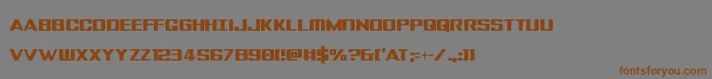 Tigersharkextracond Font – Brown Fonts on Gray Background