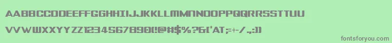 Шрифт Tigersharkextracond – серые шрифты на зелёном фоне