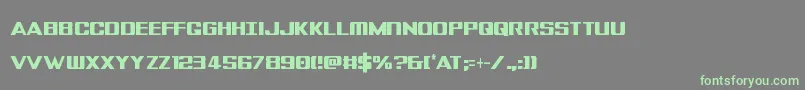 Tigersharkextracond Font – Green Fonts on Gray Background