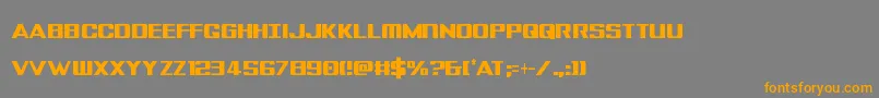 Tigersharkextracond Font – Orange Fonts on Gray Background