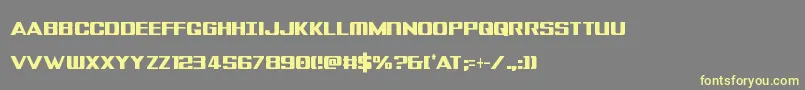 Tigersharkextracond Font – Yellow Fonts on Gray Background