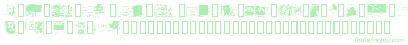 フォントDeadLetterOfficeThirtyTwo – 緑のフォント