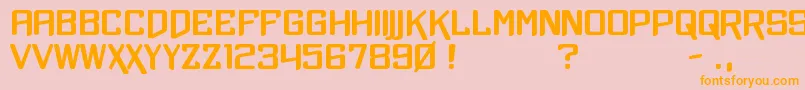 XtremeChrome Font – Orange Fonts on Pink Background