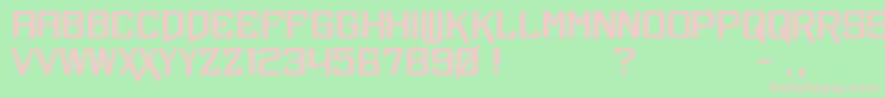 XtremeChrome Font – Pink Fonts on Green Background