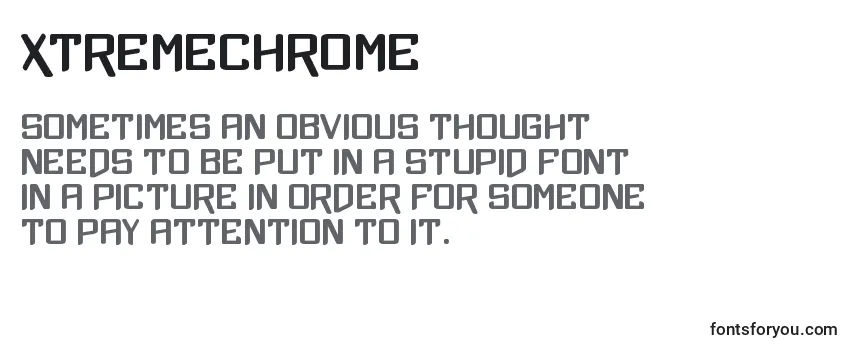 Шрифт XtremeChrome