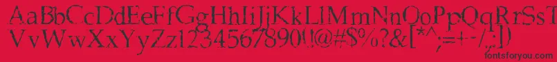 FrankBlack Font – Black Fonts on Red Background