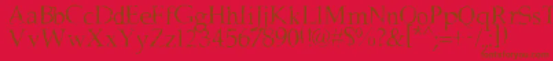 FrankBlack Font – Brown Fonts on Red Background