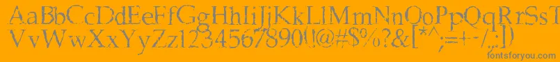 FrankBlack-Schriftart – Graue Schriften auf orangefarbenem Hintergrund