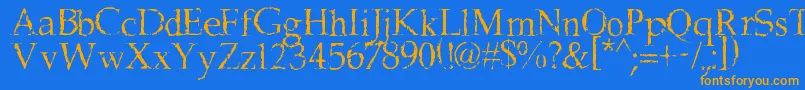 More about FrankBlack Font FrankBlack Font – Orange Fonts on Blue Background