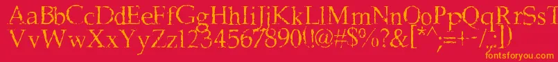 More about FrankBlack Font FrankBlack Font – Orange Fonts on Red Background