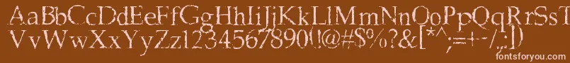 More about FrankBlack Font FrankBlack Font – Pink Fonts on Brown Background