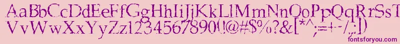 FrankBlack Font – Purple Fonts on Pink Background