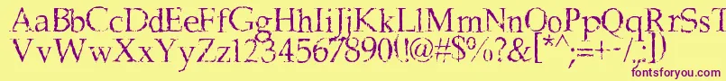 More about FrankBlack Font FrankBlack Font – Purple Fonts on Yellow Background