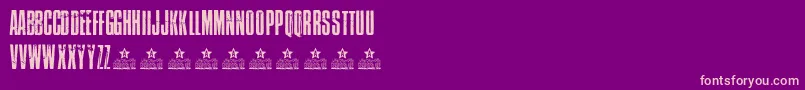 AtlantidaPersonalUse Font – Pink Fonts on Purple Background