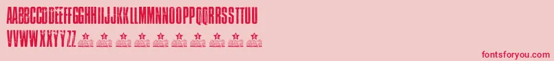 AtlantidaPersonalUse Font – Red Fonts on Pink Background