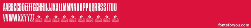 AtlantidaPersonalUse Font – White Fonts on Red Background
