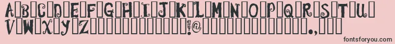 HeyItsRed Font – Black Fonts on Pink Background