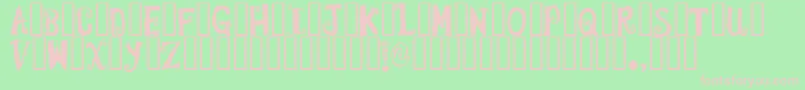 HeyItsRed Font – Pink Fonts on Green Background