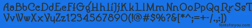 SpeedballNo1NfBold Font – Black Fonts on Blue Background