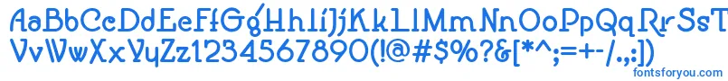 SpeedballNo1NfBold Font – Blue Fonts on White Background