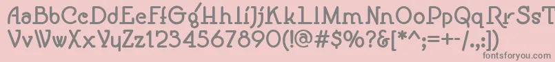 SpeedballNo1NfBold Font – Gray Fonts on Pink Background