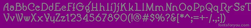 SpeedballNo1NfBold Font – Gray Fonts on Purple Background