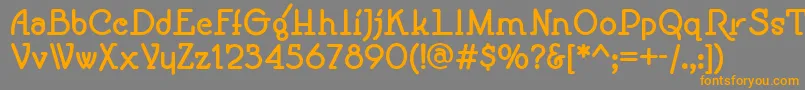 SpeedballNo1NfBold Font – Orange Fonts on Gray Background