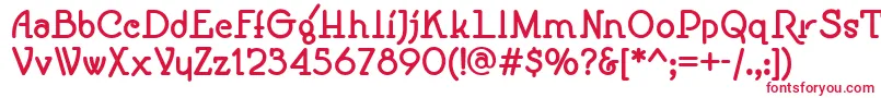 フォントSpeedballNo1NfBold – 白い背景に赤い文字